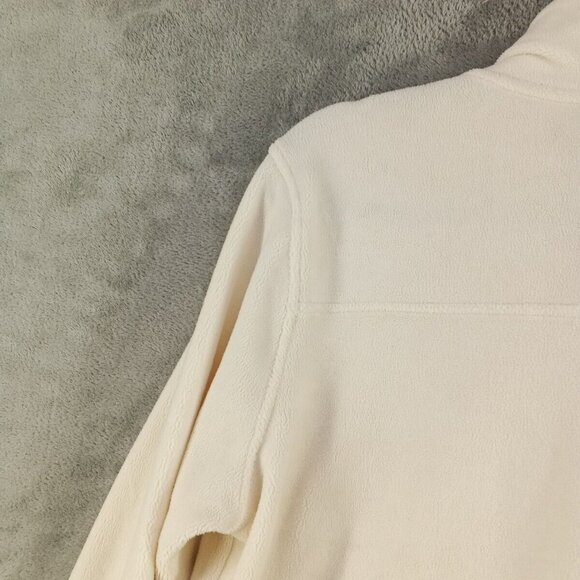 32 Degree HEAT Fleece Jacket Size LARGE Men Ivory Knit Pullover Henley Winter - Picture 12 of 12